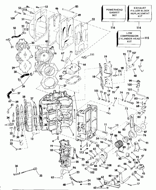   Evinrude E40EENM 1992  - Electric Start Te-ttl Mdls (