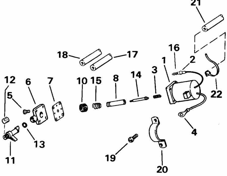 ��������� ����� EVINRUDE E40RLENM 1992  - Electric Start