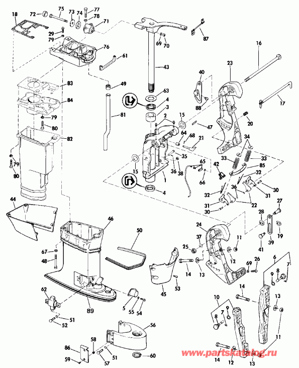   Evinrude E40TEENJ 1992  - Rope Start