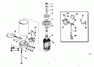 ������ ��������� (�����) - Evinrude 50 (Engine Cover - Evinrude 50)
