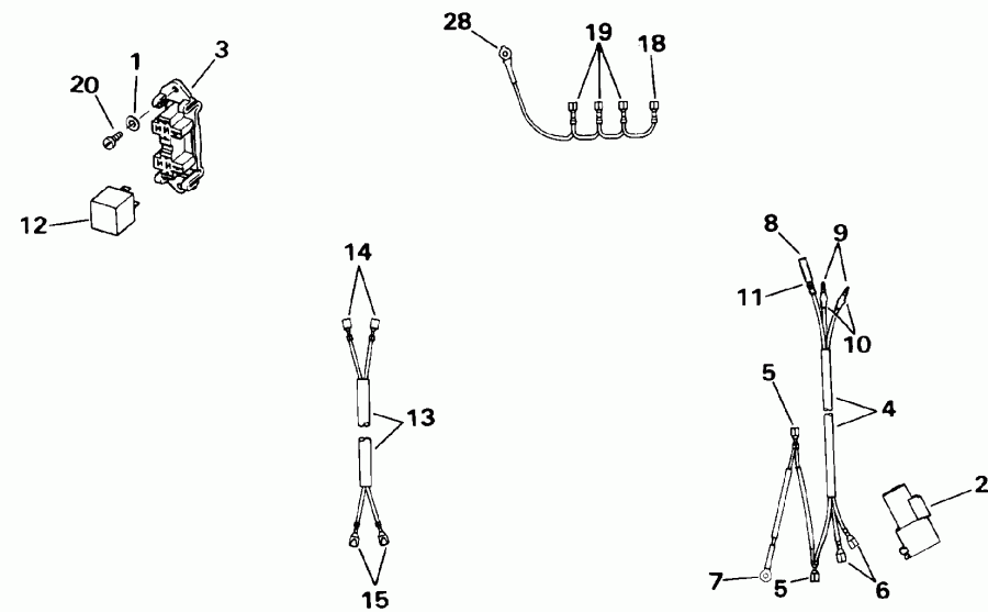 ����� EVINRUDE E40TLENM 1992  - wer Trim / tilt ��������� 