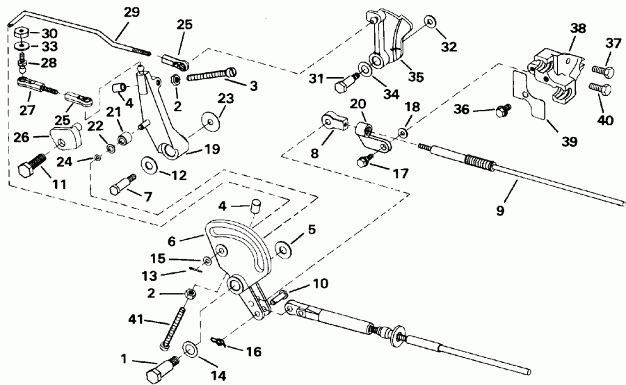 ��������� �������� ����� ������� E40TLENM 1992  - ift & Throttle Linkage - ift & ����������� ��������age