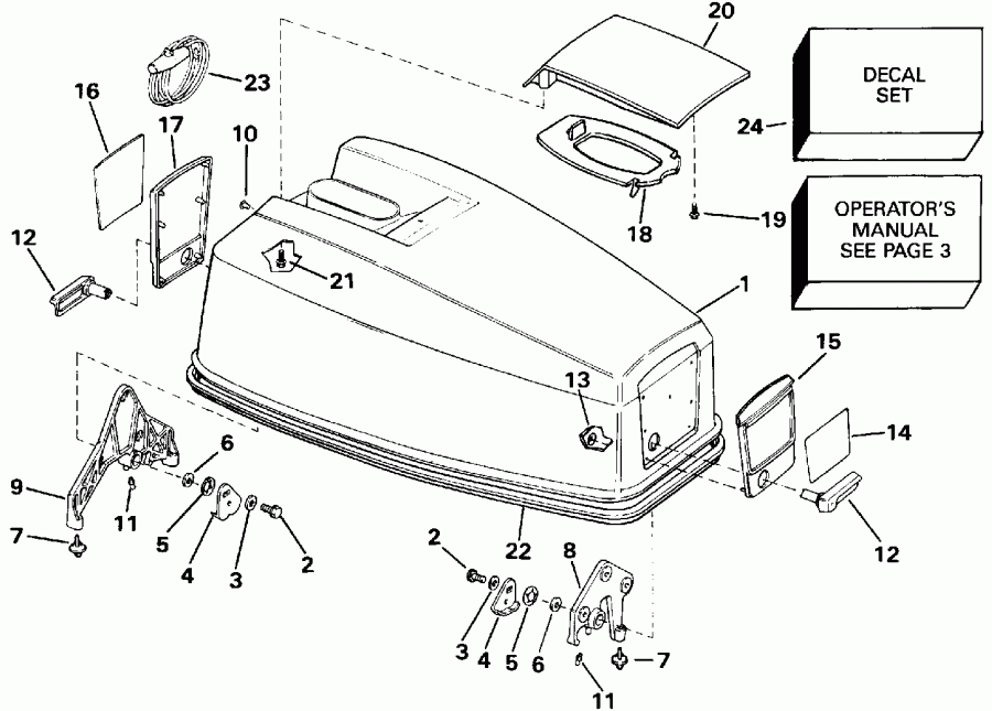 ��������� EVINRUDE E45RCENM 1992  - Evinrude Electric Start Models