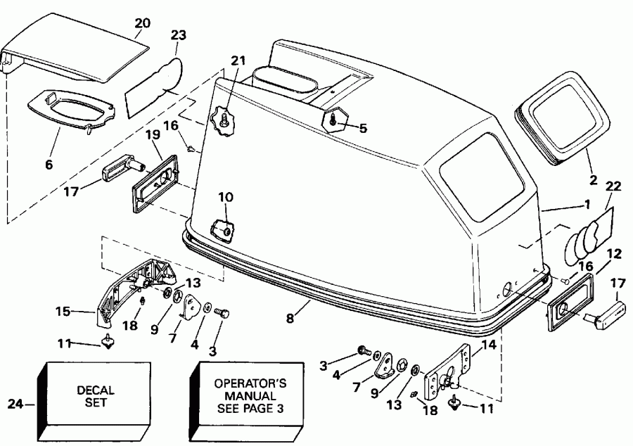 �������� ����� ������� E45RCENM 1992  - Evinrude Rope Start Only