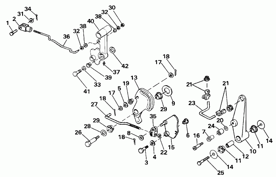 �������� ��������� ����� Evinrude E45WMLENM 1992  - Electric - Electric