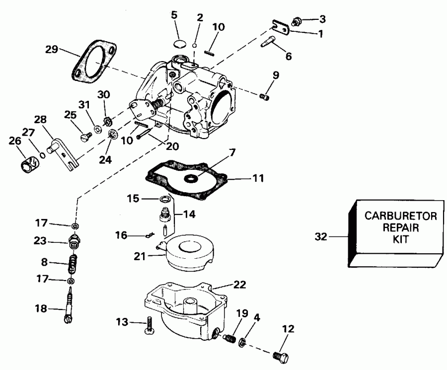 ����� ������� E48ESLENB 1992  - rburetor Early P����uction - rburetor Early Production
