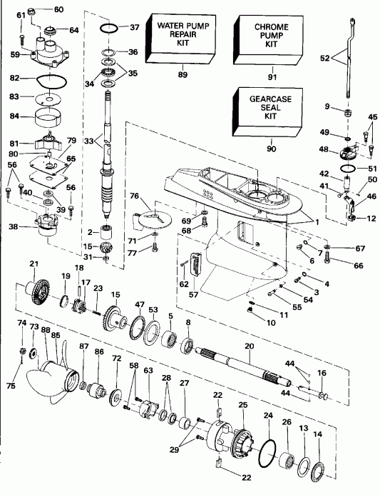 �������� ����� EVINRUDE E48ESLENB 1992  - arcase