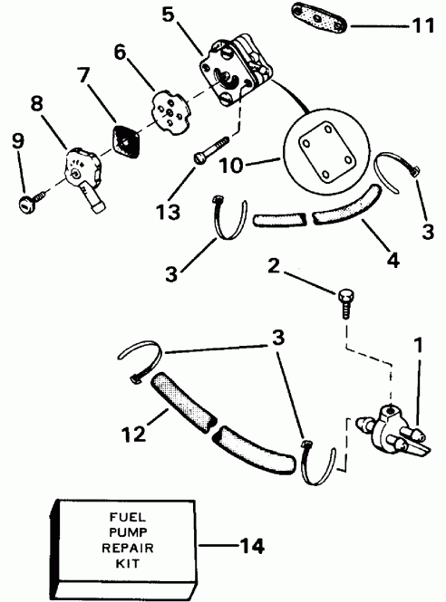 �������� ����� EVINRUDE E4RENM 1992  - el Pump - el �����