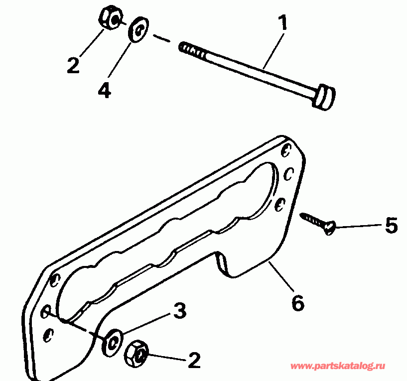 ��������� EVINRUDE E50BEENM 1992  - ansom Mount Kit - ansom ��������� Kit