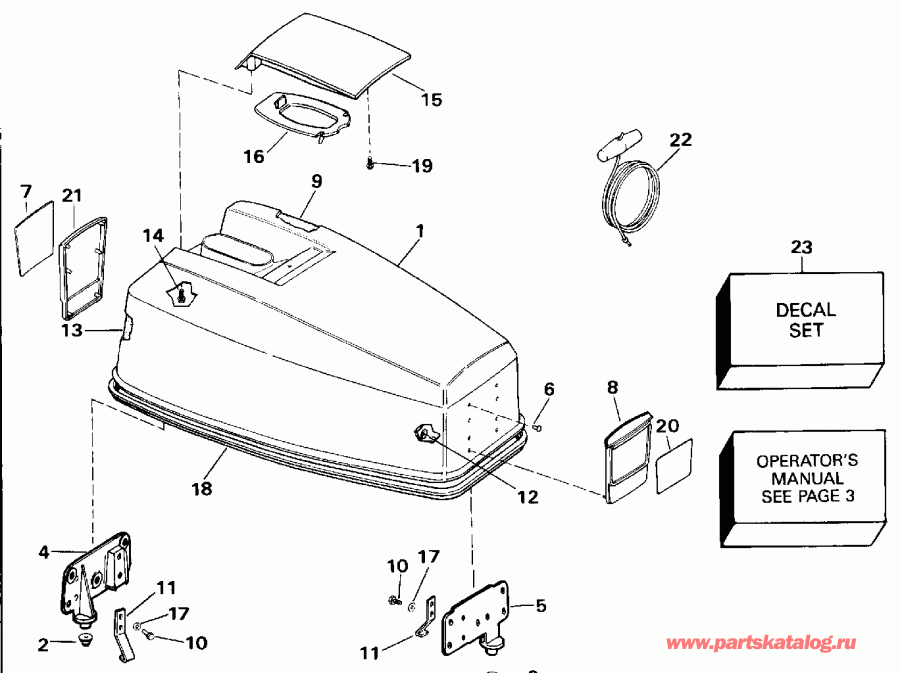 ��������� ����� EVINRUDE E50TELENM 1992  - Johnson 25-40