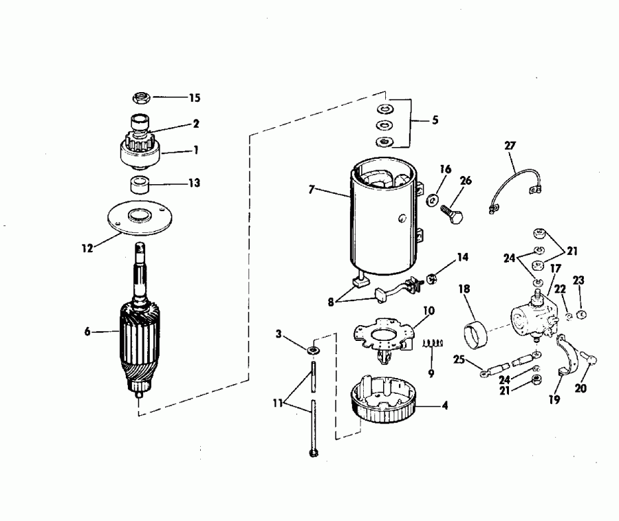 �������� ����� Evinrude E50TLENM 1992  - wer Trim/tilt Electrical / wer Trim / tilt ���������