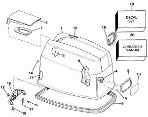 ������ ��������� (�����) - Johnson (Engine Cover - Johnson)