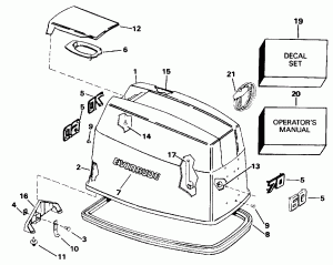 ������ ��������� (�����) - Evinrude (Engine Cover - Evinrude)