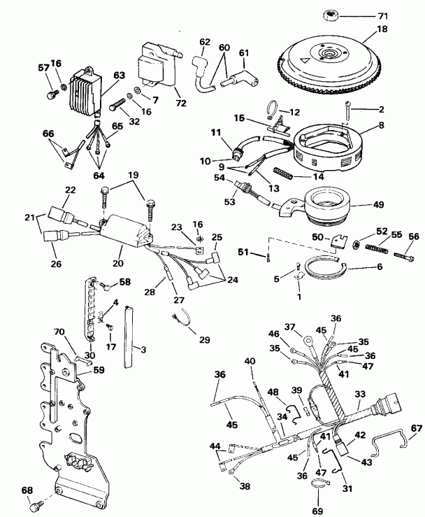 ��������� Evinrude E65WMLENE 1992  - Vro Models / Vro Models