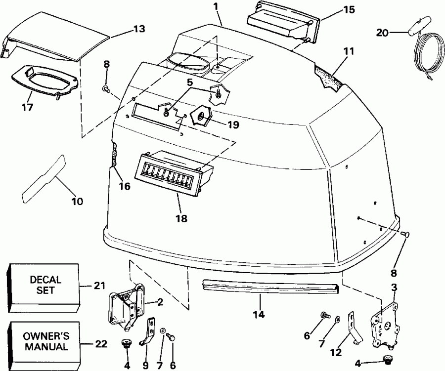 �������� ��������� ����� EVINRUDE E6RLENM 1992  - nition / nition