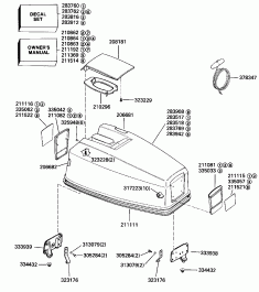 ������ ��������� (�����) -evinrude (Engine Cover -evinrude)