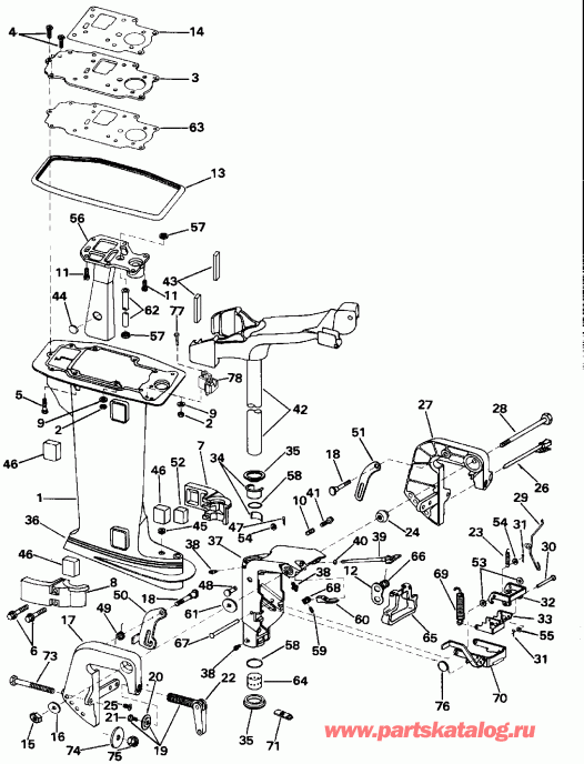 ��������� EVINRUDE E85TTLEND 1992  - take Manifold