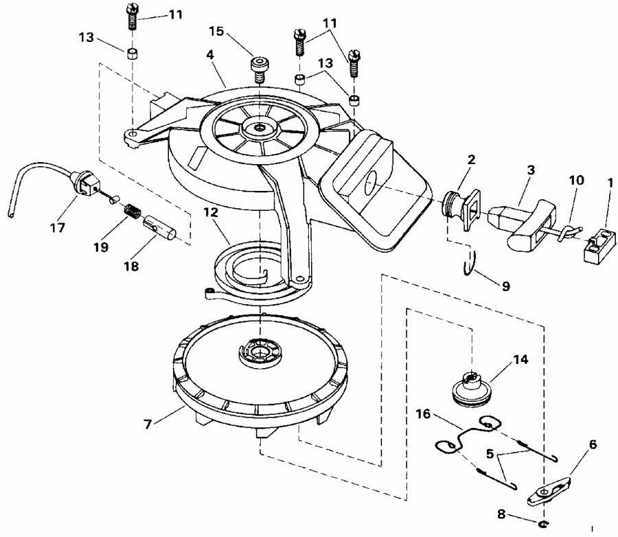 ��������� EVINRUDE E8SRLENM 1992  - wind Starter - wind �������