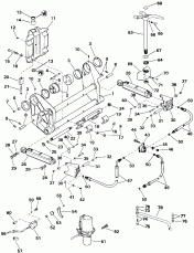 ��������� ������ � �����. - Quiet Rider (Transom Bracket Assy. - Quiet Rider)