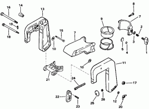 ��������� ������ & ���������� ��������� (Stern Bracket & Swivel Bracket)