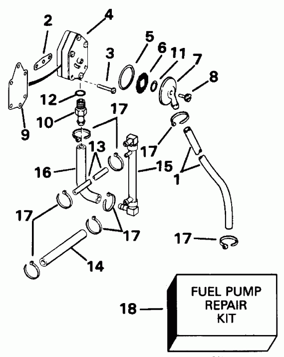 ��������� Evinrude TE115TLEND 1992  - 88 Models - 88 Models