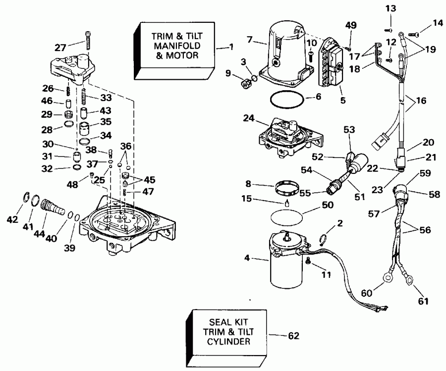 ��������� ����� EVINRUDE TE115TLEND 1992  - Quiet Rider / Quiet Rider