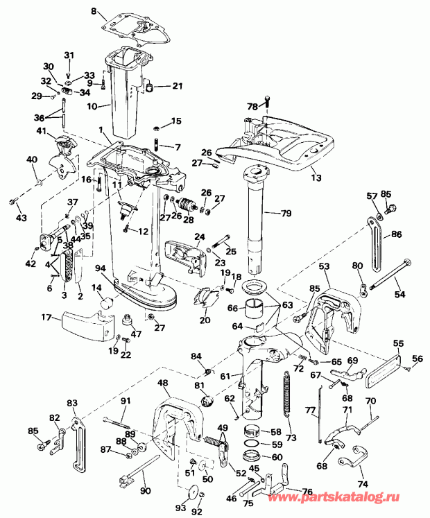 ��������� �������� ����� Evinrude TE20CRLEND 1992  - 20 & 25 Models Only - 20 & 25 Models Only