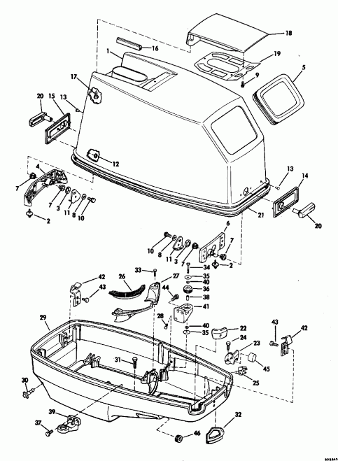 ��������� �������� ����� EVINRUDE TE40ELENM 1992  - Evinrude 50 - Evinrude 50