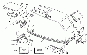   () - Johnson 25-40 (Engine Cover - Johnson 25-40)