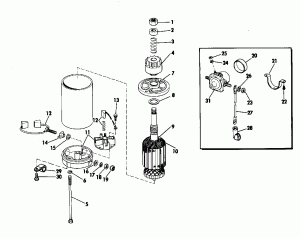   () - Johnson  Start Only (Engine Cover - Johnson Rope Start Only)