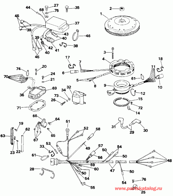   EVINRUDE VE100SLEND 1992  - nition System / nition System