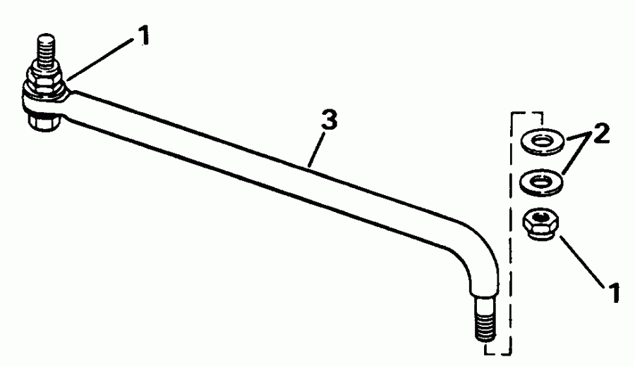 EVINRUDE VE140TLENS 1992  - ee������ ����������� Kit - eering Link Kit