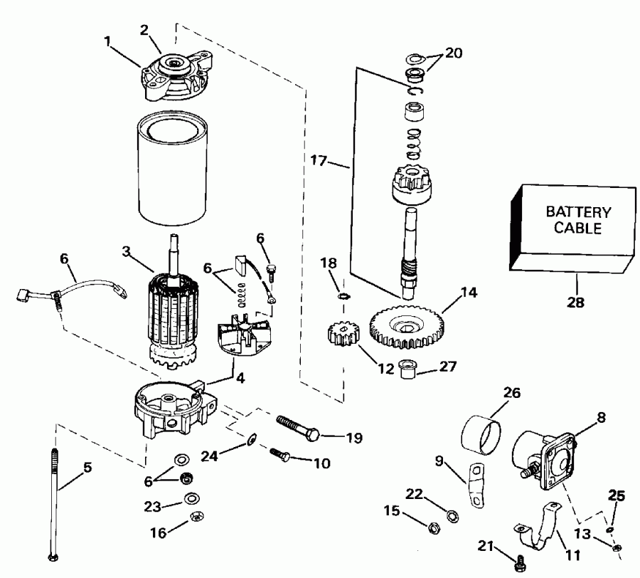 ��������� ��������� ������� VE175EXENC 1992  - ectric Starter & Solenoid - ectric ������� & Solenoid