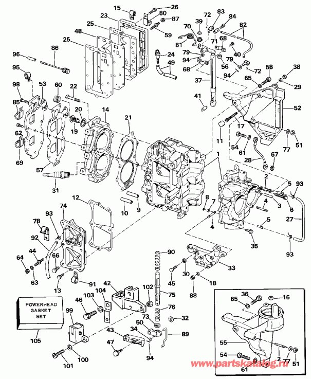 ����� Evinrude VE200SLENS 1992  - 200stl, 225 20