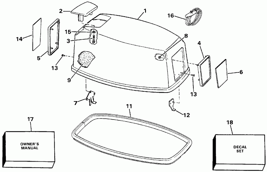  ������� VE225PLENR 1992  - Evinrude - 185 - Evinrude - 185