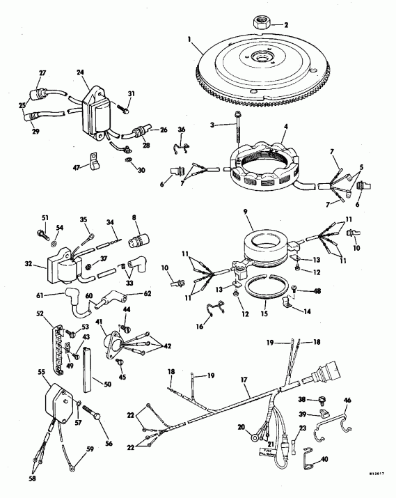   Evinrude VE225PXENR 1992  - Johnson - 200 Stl, Ve200sl / Johnson - 200 Stl, Ve200sl