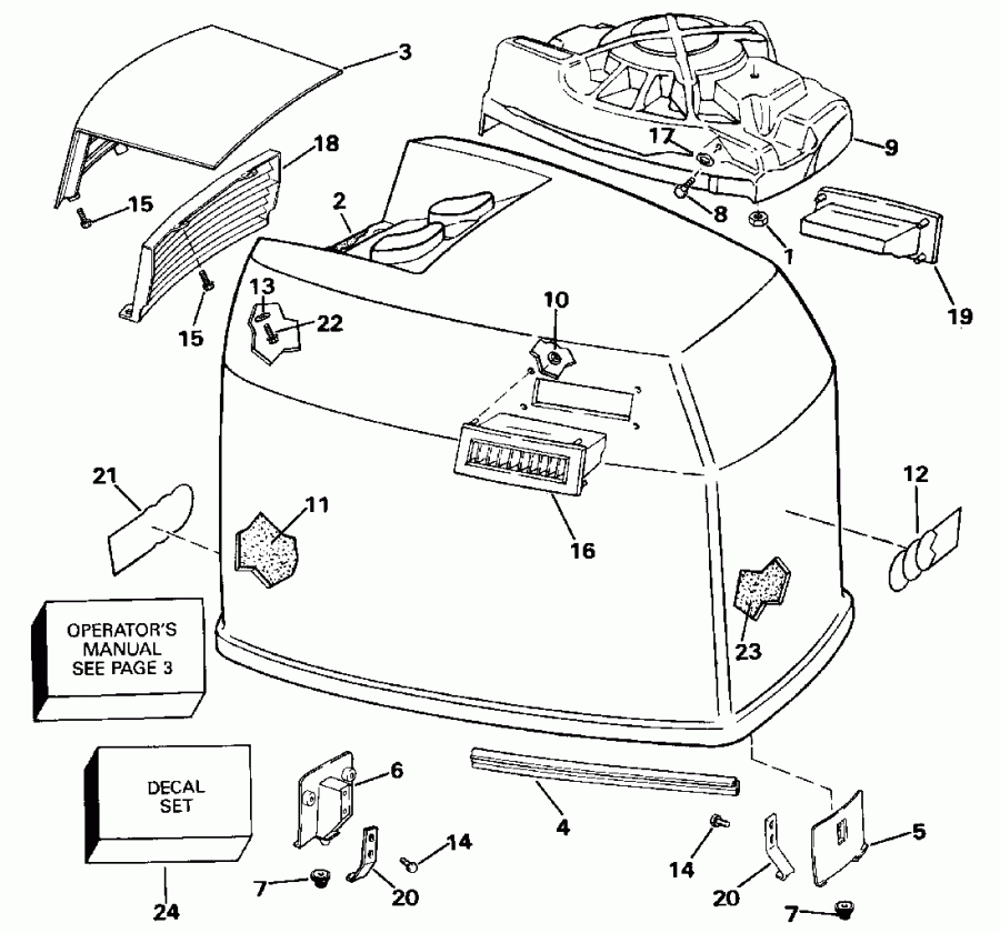 �������� ��������� ����� ������� VE225TLENR 1992  - Evinrude - 185 / Evinrude - 185