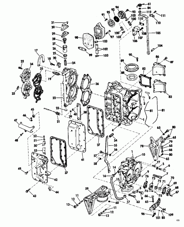 ��������� ��������� Evinrude VE225TLENR 1992  - nition System & Starter Motor / nition System & ��������� ��������