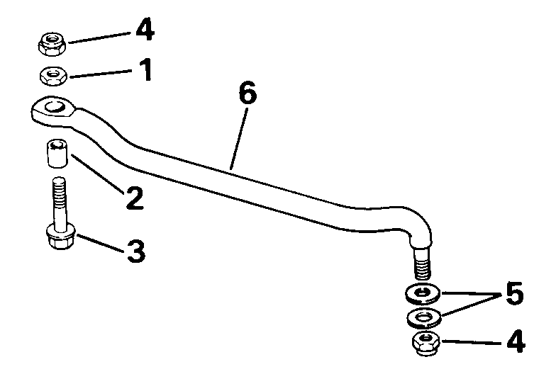 ��������� EVINRUDE VE25ELENS 1992  - eering Link Kit - ee������ ����������� Kit