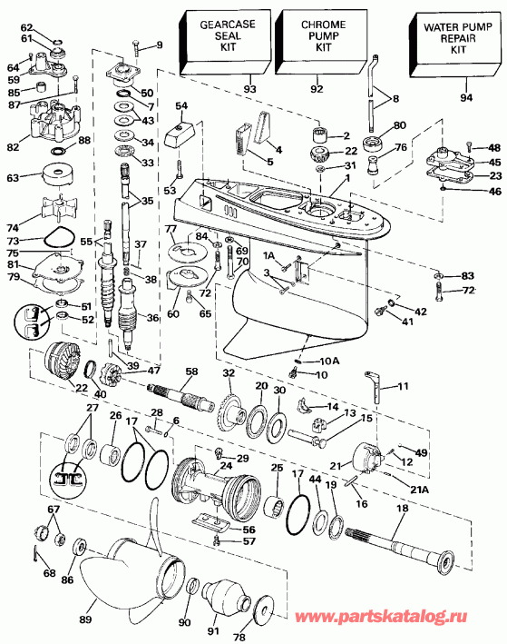    EVINRUDE VE40EENJ 1992  - ectric  & Solenoid - ectric Starter & Solenoid