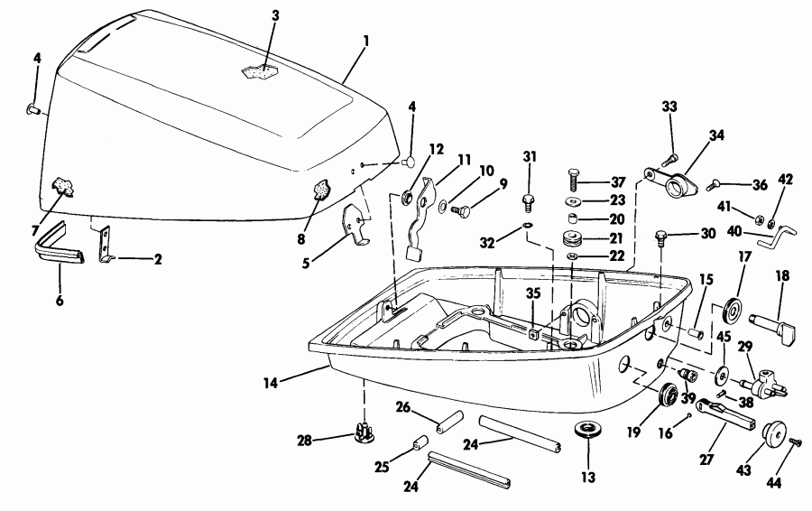 ��������� ������� VE40EENJ 1992  - Evinrude 25-40 - Evinrude 25-40