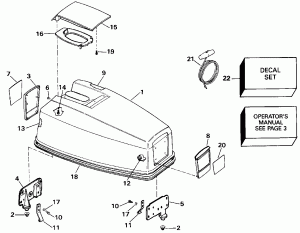������ ��������� (�����) - Evinrude (Engine Cover - Evinrude)