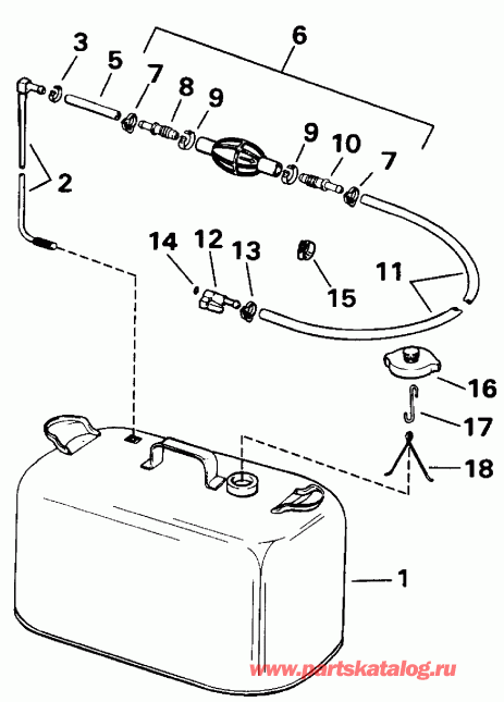  EVINRUDE VE48ESLENB 1992  - el Tank - el Tank