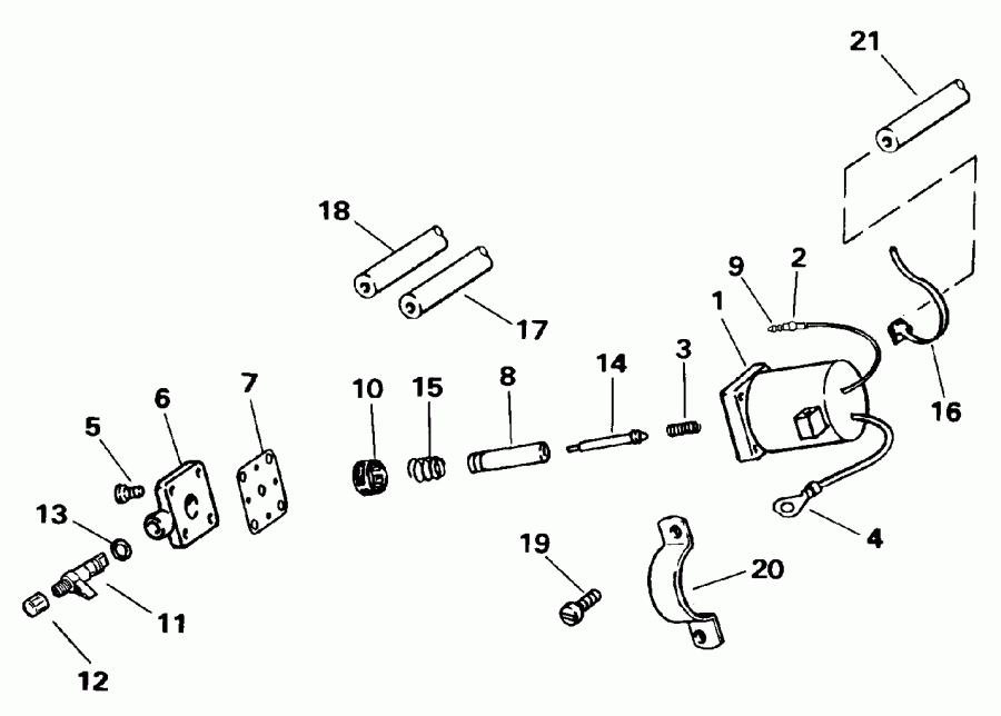 ����� Evinrude VE48ESLENB 1992  - imer System / imer System
