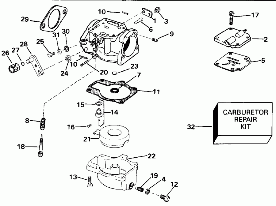 �������� ����� Evinrude VE50BELENJ 1992  - All 50 Models Late Production / All 50 Models Late P����uction