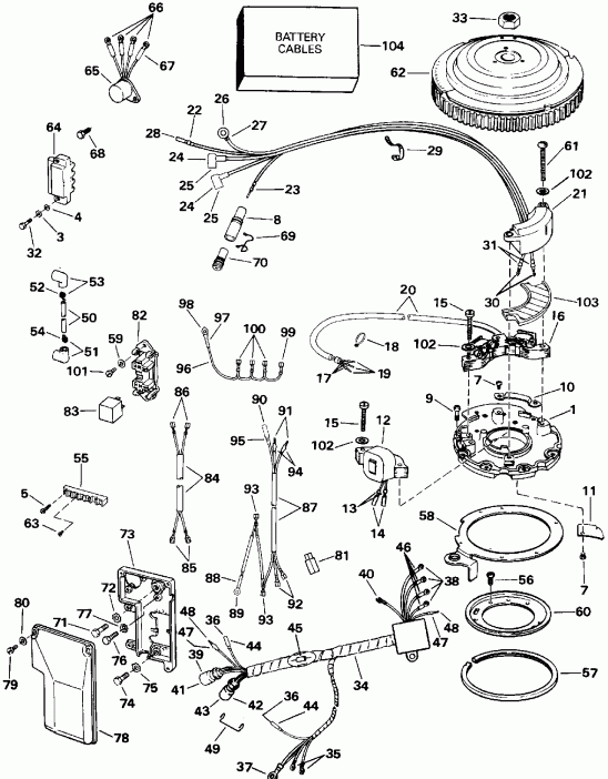  EVINRUDE VE50TELENM 1992  - Electric Start Te-ttl Mdls (