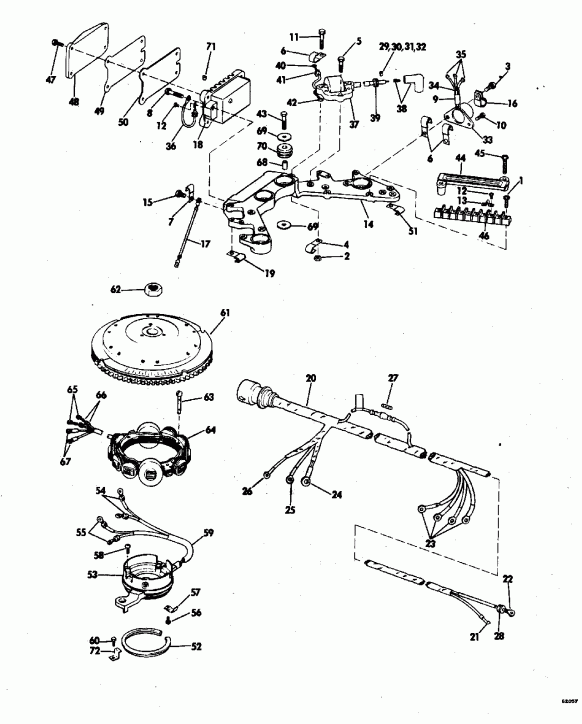 �������� ����� EVINRUDE VE50TLENJ 1992  - Evinrude 25-40