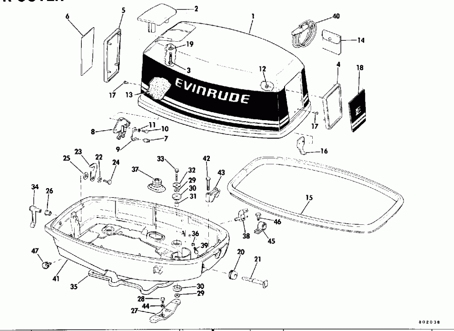  EVINRUDE VE50TLENM 1992  - Evinrude 25-40 - Evinrude 25-40