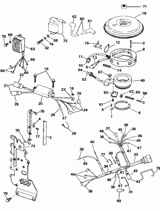   EVINRUDE VE60ELENE 1992  - nition System - nition System