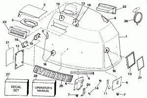 ������ ��������� (�����) - Evinrude (Engine Cover - Evinrude)